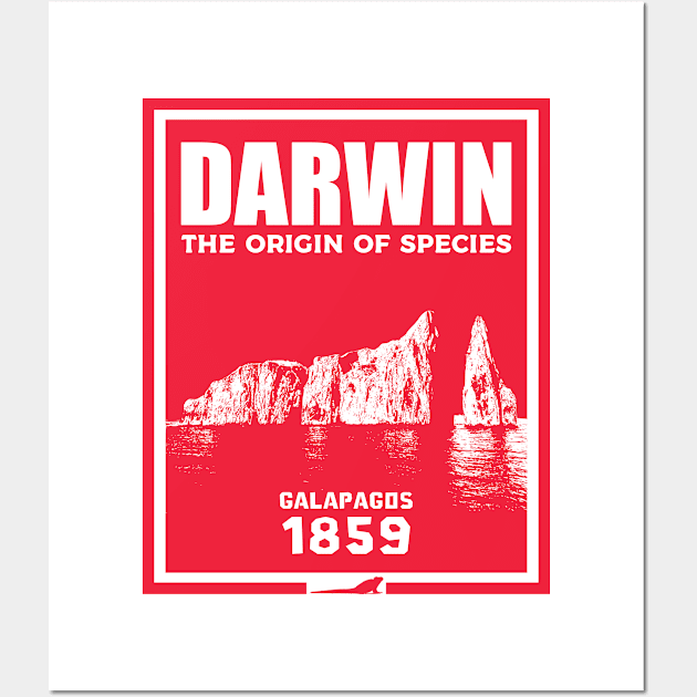 The origin of species Darwin Wall Art by TKsuited